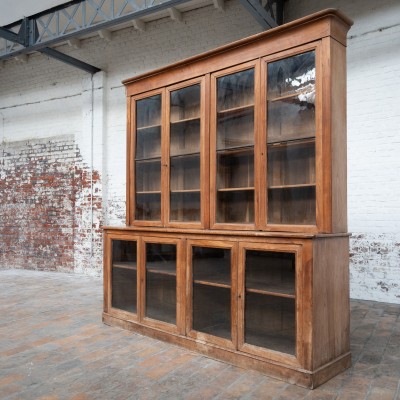 Antique Cherry Wood Drugstore Display Cabinet – Early 19th Century