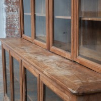 Antique Cherry Wood Drugstore Display Cabinet – Early 19th Century
