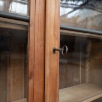 Antique Cherry Wood Drugstore Display Cabinet – Early 19th Century