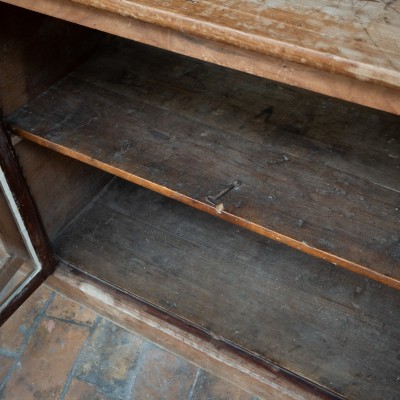 Antique Cherry Wood Drugstore Display Cabinet – Early 19th Century