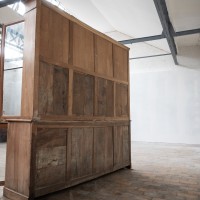 Antique Cherry Wood Drugstore Display Cabinet – Early 19th Century