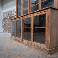 Antique Cherry Wood Drugstore Display Cabinet – Early 19th Century