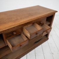 Comptoir / vitrine en chêne 1930