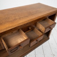 Comptoir / vitrine en chêne 1930