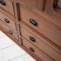 Vitrine de musée ancienne en bois - Début XXe siècle