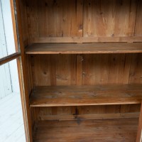 Vitrine de musée ancienne en bois - Début XXe siècle
