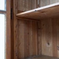 Vitrine de musée ancienne en bois - Début XXe siècle