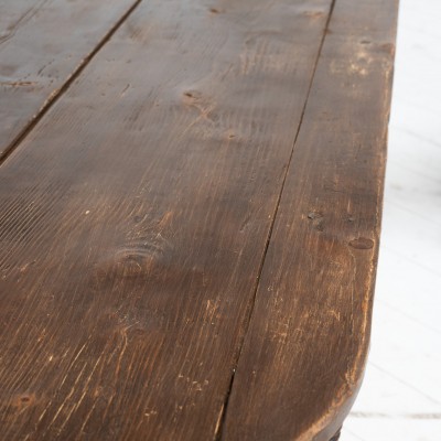 Grande table de communauté en bois, début XXème