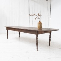 Large wooden community table, early 20th century