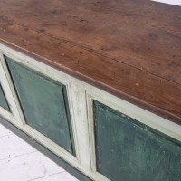 Large wooden shop counter, early 20th century