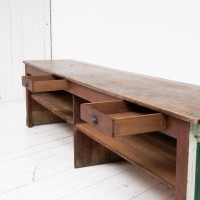 Large wooden shop counter, early 20th century