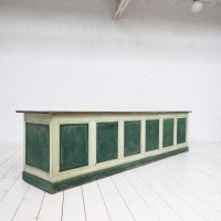 Large wooden shop counter, early 20th century