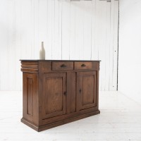 Ancien bar en chêne et pierre, début XXème