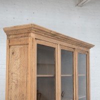 Bibliothèque en chêne 3 portes, XXème