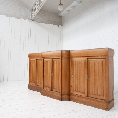 Arrière de bar en bois et marbre - Art Deco - 1920