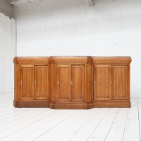 Arrière de bar en bois et marbre - Art Deco - 1920