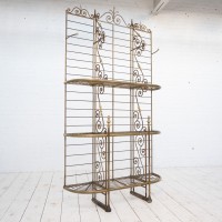 Etagère de boulangerie fer forgé et laiton - 1900