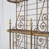 Etagère de boulangerie fer forgé et laiton - 1900