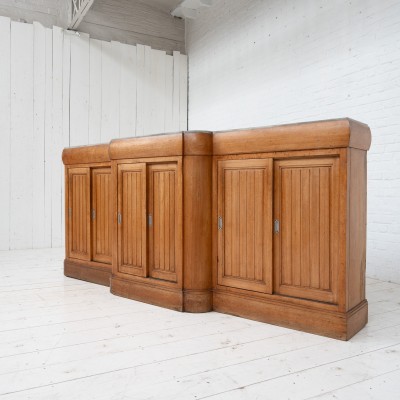 Wood and marble back bar — Art Deco — 1920.