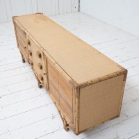 Enfilade en bambou et rotin - 1960