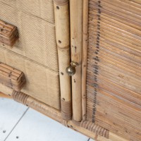 Enfilade en bambou et rotin - 1960