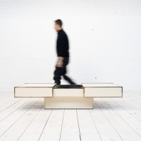 Table basse bar Willy Rizzo - XXème