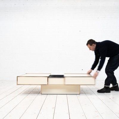 Table basse bar Willy Rizzo - XXème