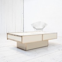 Table basse bar Willy Rizzo - XXème