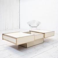 Table basse bar Willy Rizzo - XXème