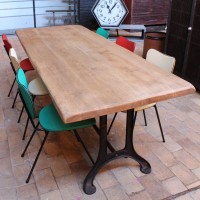 Table industrielle pied fonte