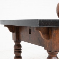Console chêne et pierre - XIXème siècle