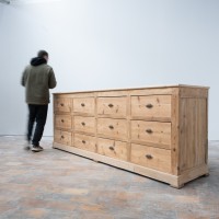 Ancien meuble de commerce à tiroirs - début XXème siècle