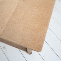 Large solid oak console table - early 20th century