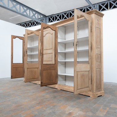 Large oak bookcase - France 19th century