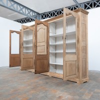 Large oak bookcase - France 19th century