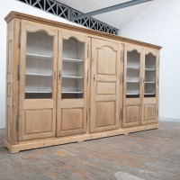 Large oak bookcase - France 19th century