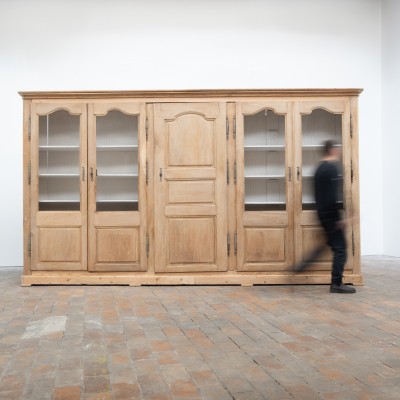 Large oak bookcase - France 19th century
