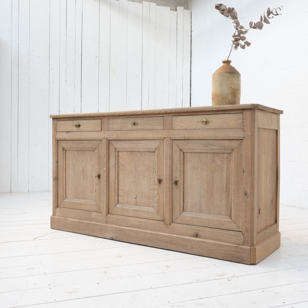 Oak sideboard with three doors - France 19th-century