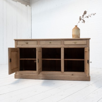 Oak sideboard with three doors - France 19th-century