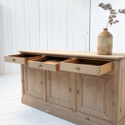 Oak sideboard with three doors - France 19th-century
