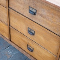 Large workshop cabinet with drawers, 20th century.
