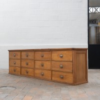 Large workshop cabinet with drawers, 20th century.