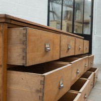 Large workshop cabinet with drawers, 20th century.