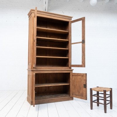 Two-part oak cabinet - early 20th century