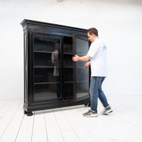 Antique Napoleon III two-door display cabinet – 19th century