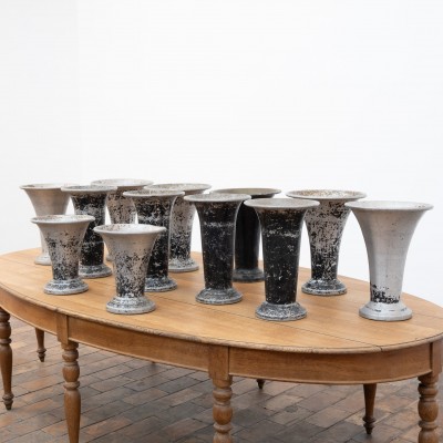 Ensemble de vases de fleuriste anciens – France