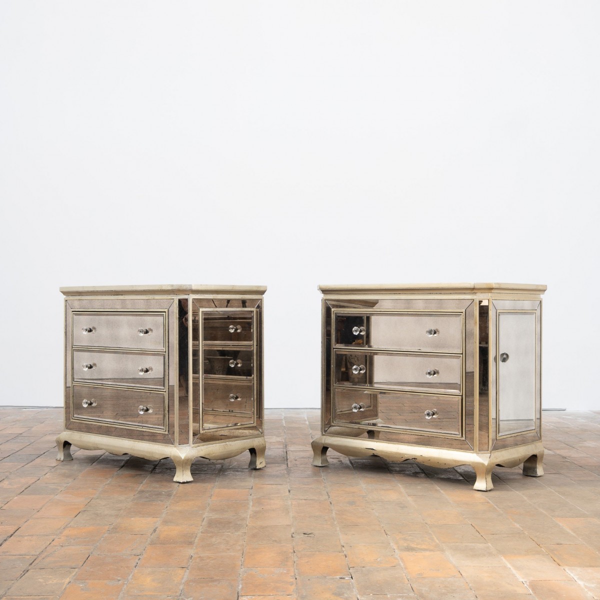 Ensemble de commodes miroir - XXème