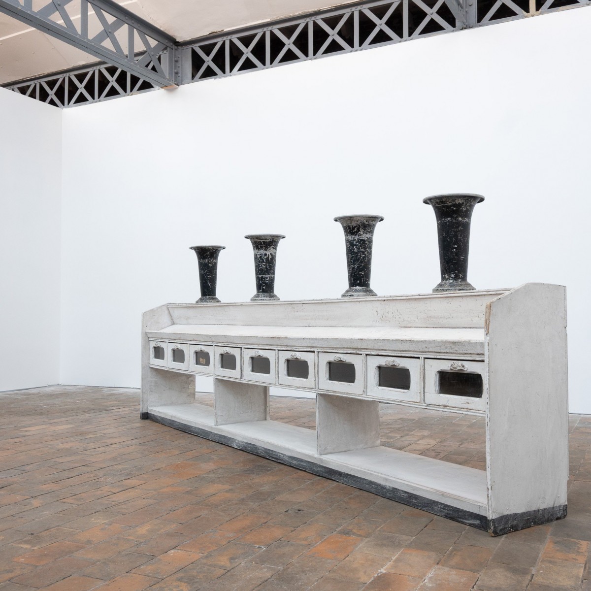 Grand meuble d'épicerie en bois - Début XXème