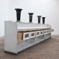 Grand meuble d'épicerie en bois - Début XXème