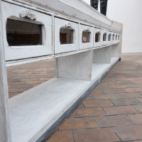 Grand meuble d'épicerie en bois - Début XXème